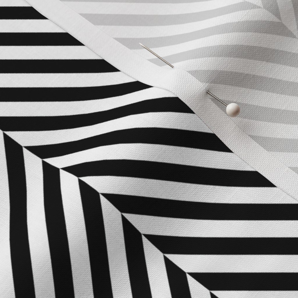 Small Black and White Herringbone Pattern Fabric black fabric