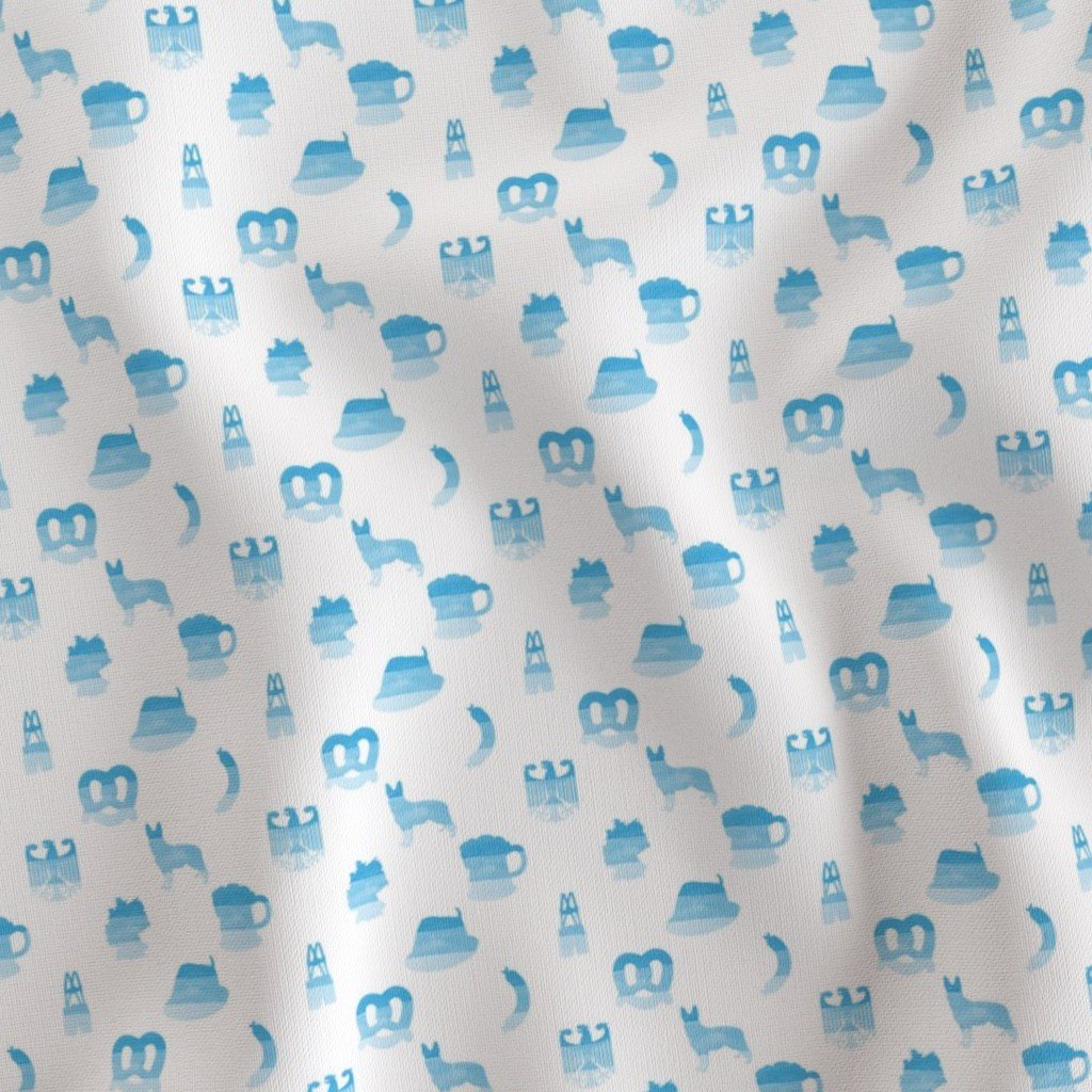 Cheers Small Oktoberfest Bavarian October Beer Festival Motifs Fabric bavarian flag fabric