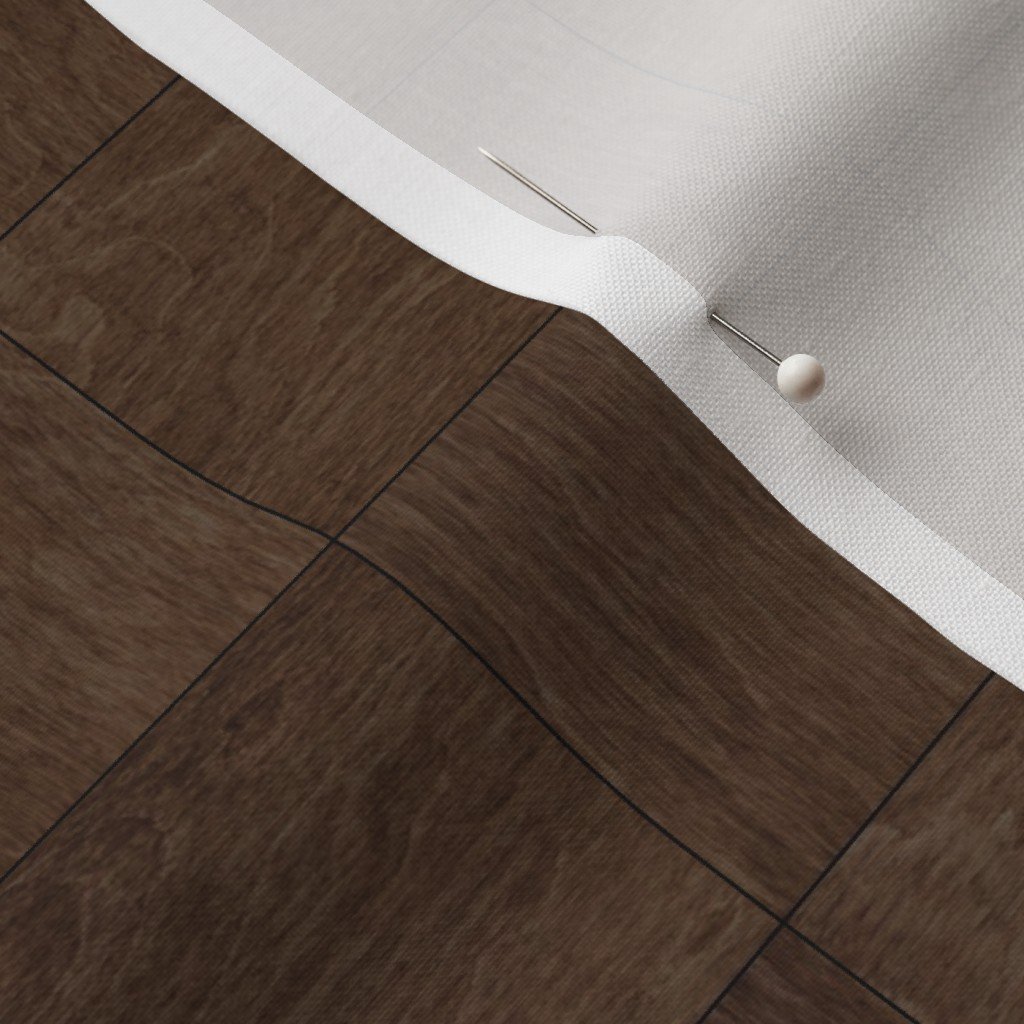 2 inch Dark Wood Checkerboard Chess Pattern Fabric dark wood fabric