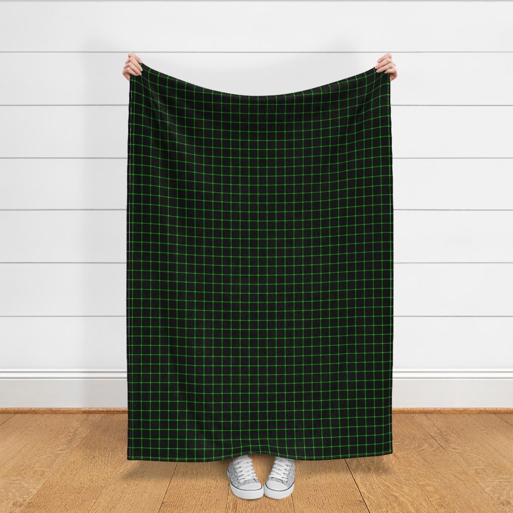 Small Matrix Optical Illusion Grid in Black and Neon Green Fabric center fabric