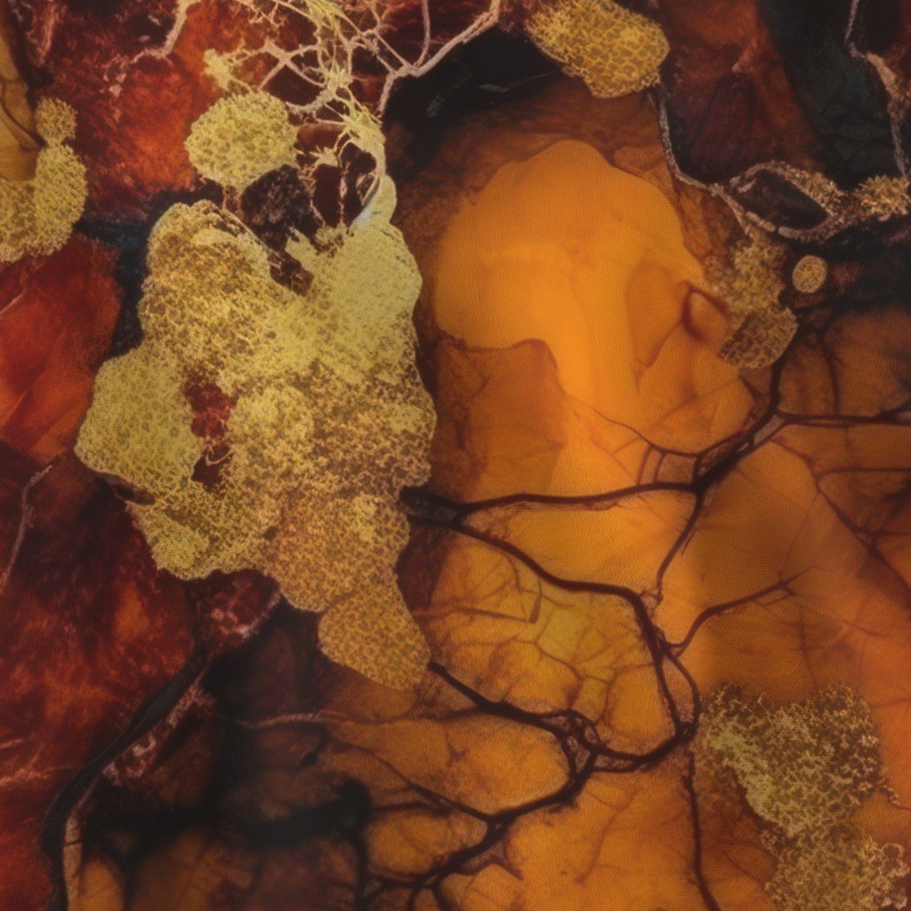 Amber and Gold Alcohol Ink 4 Fabric gold metallic ink fabric