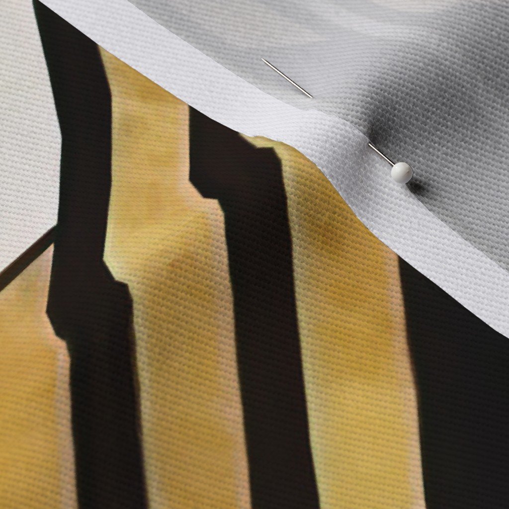 De Stijl Geometric Art Deco Pattern in Black and Gold Fabric de stijl fabric