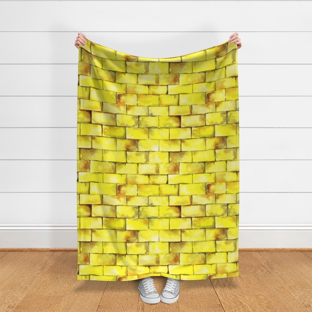 Yellow Brick Road Seamless Repeating Pattern Fabric follow yellow brick fabric