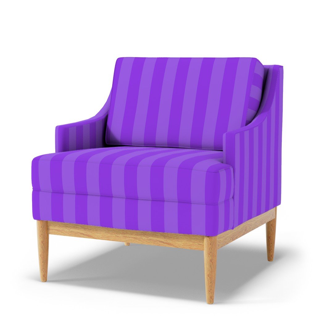 2 inch Day Glo Purple Cabana Stripe Fabric digital day glo fabric