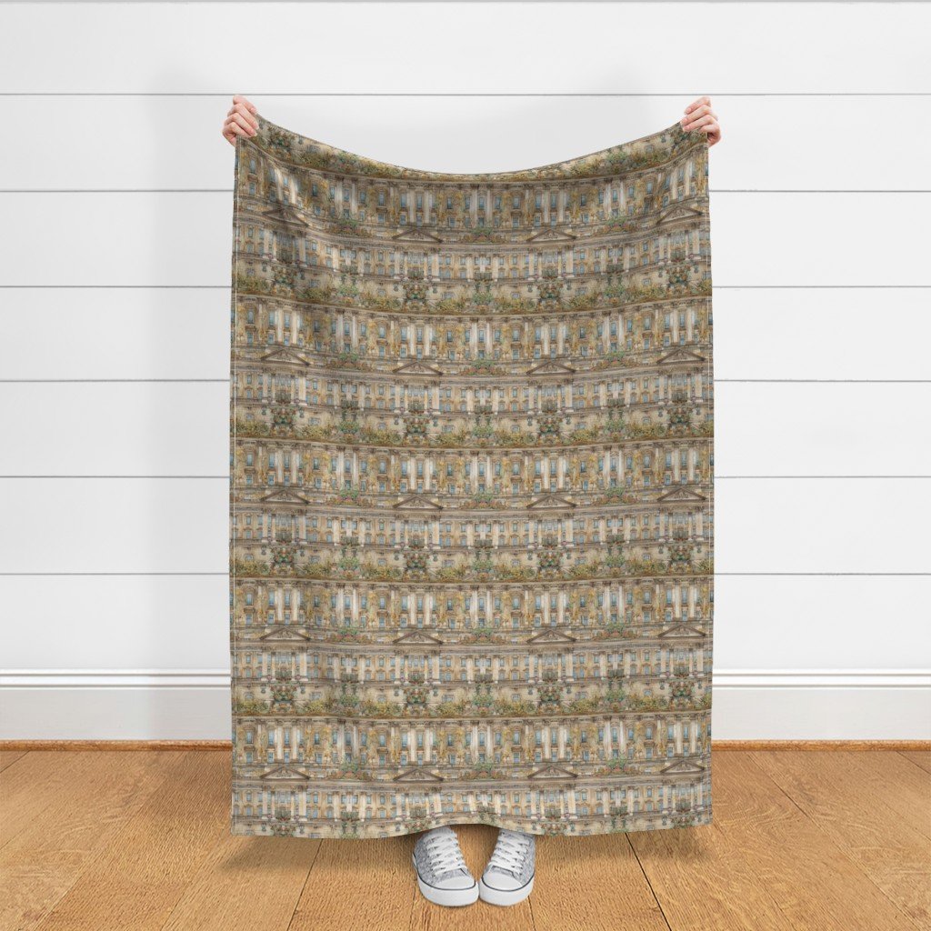Buckingham Palace Architectural Detail in Windows Columns Pelmets Fabric bucks house fabric
