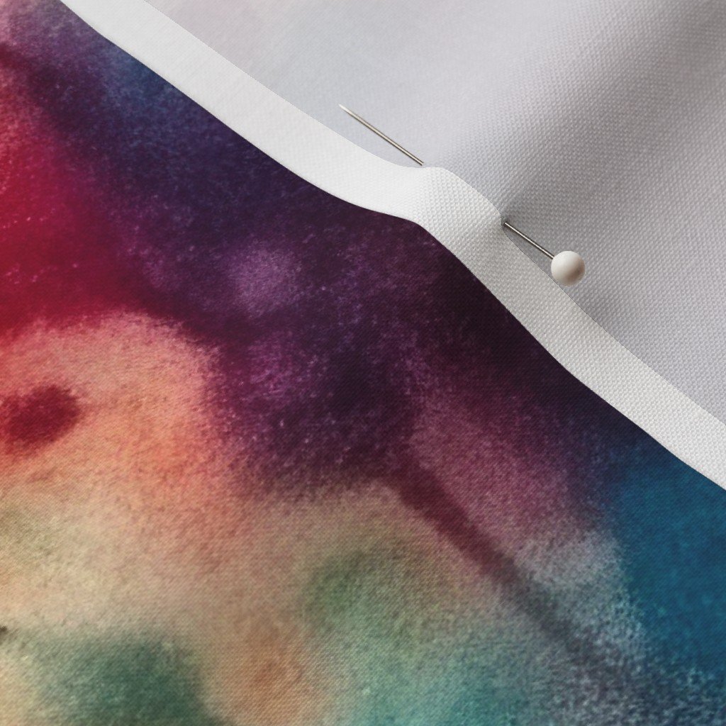 Jumbo Tie Dye Batik in Bright Multi Rainbow Colors Circling Swirls Fabric ethnic dye fabric