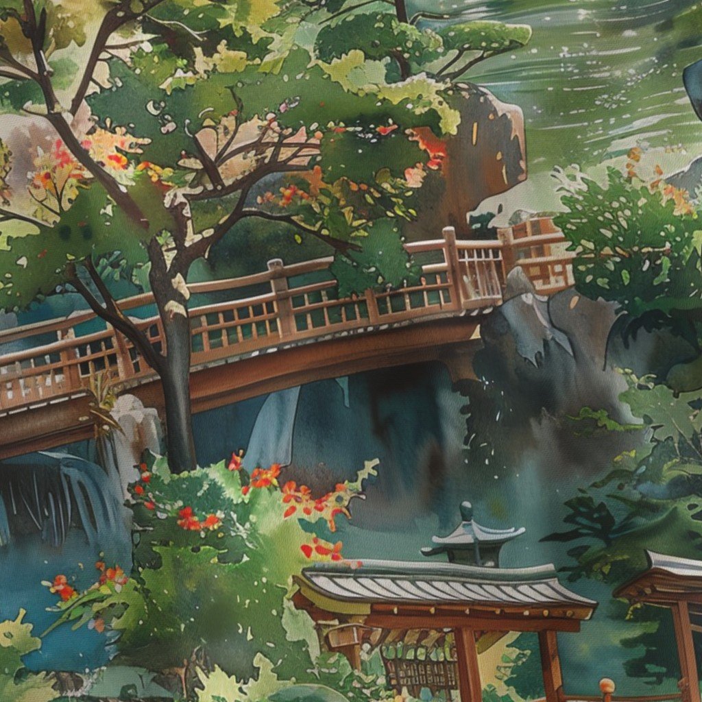 Eden of Tranquility A Japanese Water Garden Paradise Home Styling Collection Design Collection garden pavilion fabric