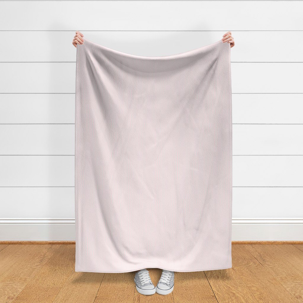 Soft Blush Pink Pinstripe in an English Country Garden Fabric blush pink fabric