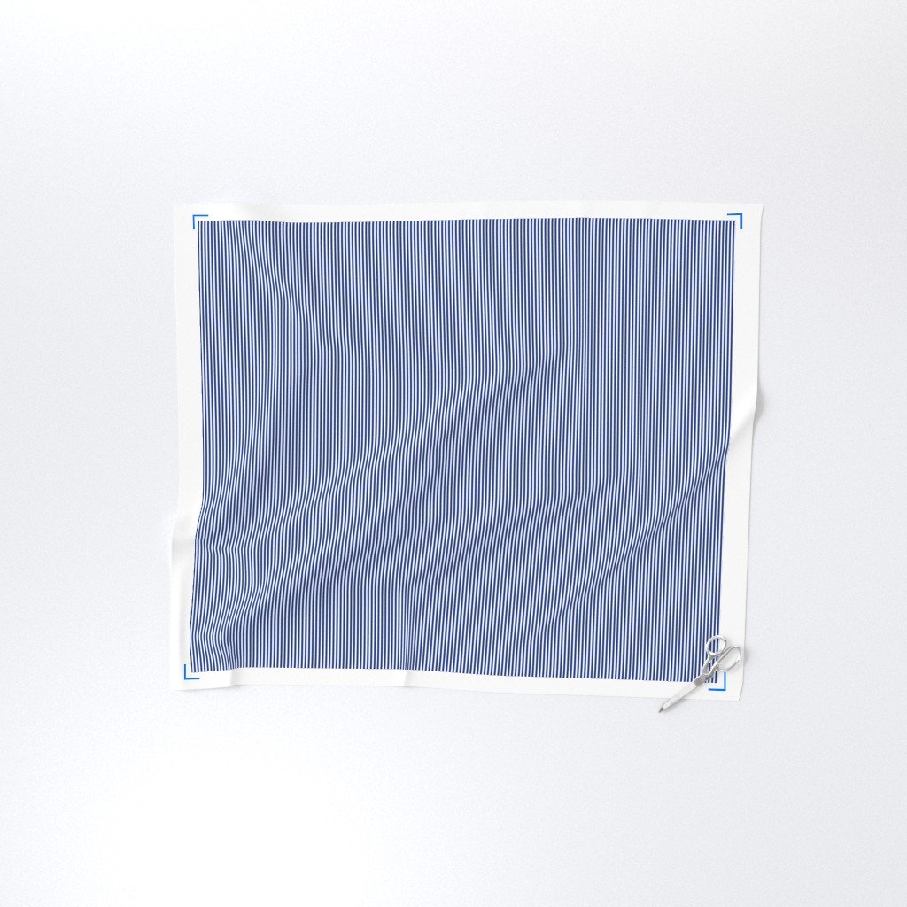 Naval Map Blue with White Pinstripes Dad Edit Fabric coastal fabric