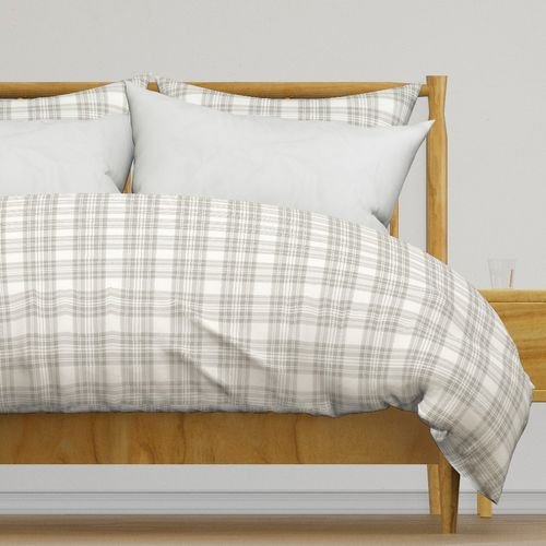 Cool Greige Small Traditional Tartan Plaid Pattern Home Styling Collection Decor Collection baby duvet cover design