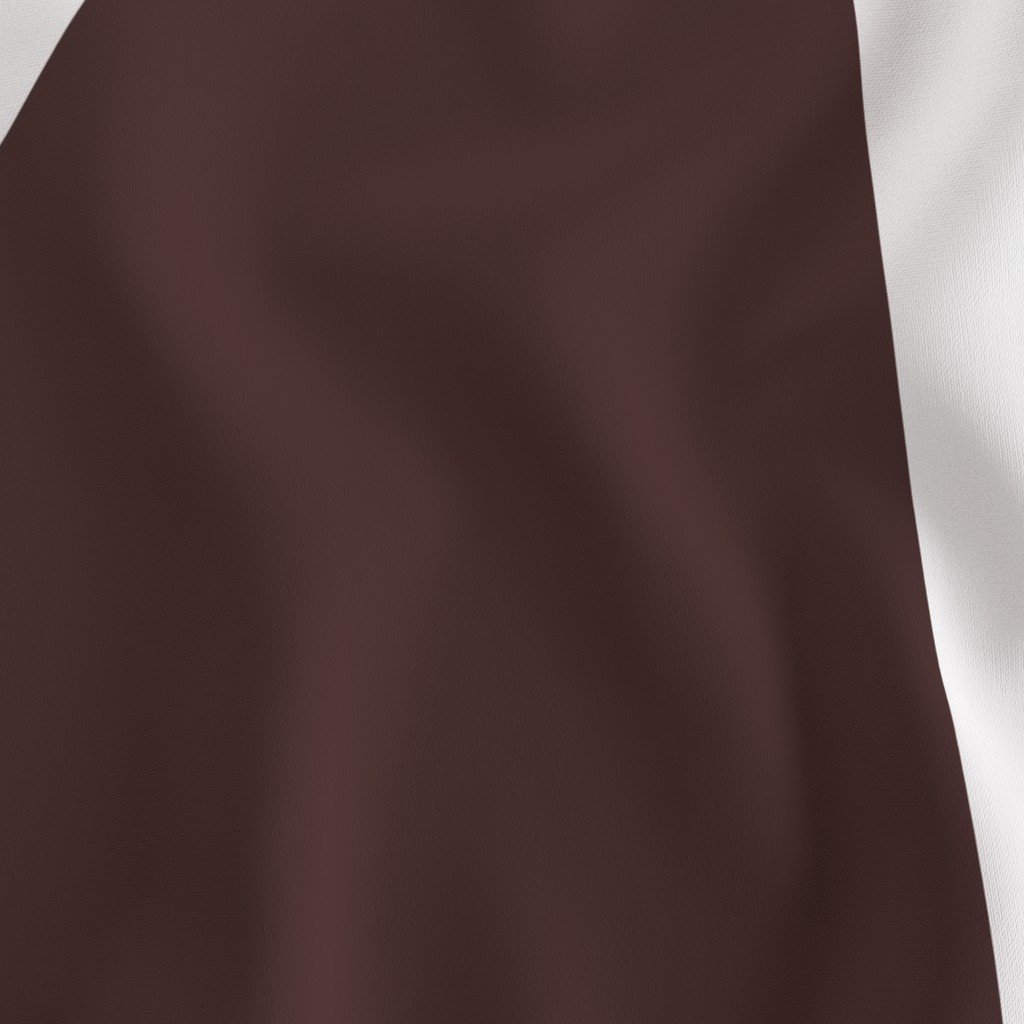 Bold Chocolate Brown and White Oversized Geometric Triangle Fabric architectural fabric