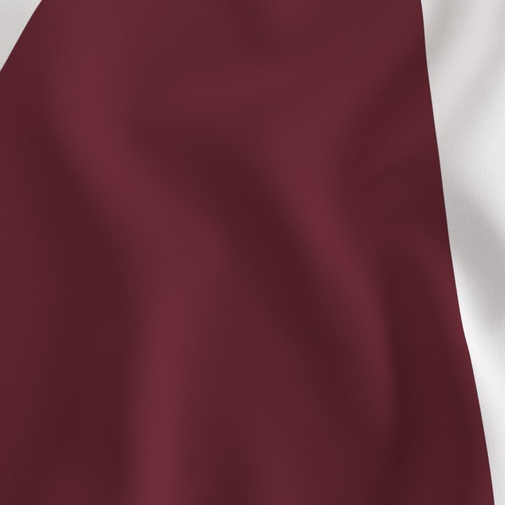 Bold Deep Burgundy and White Oversized Geometric Diamond Fabric lifestyle view