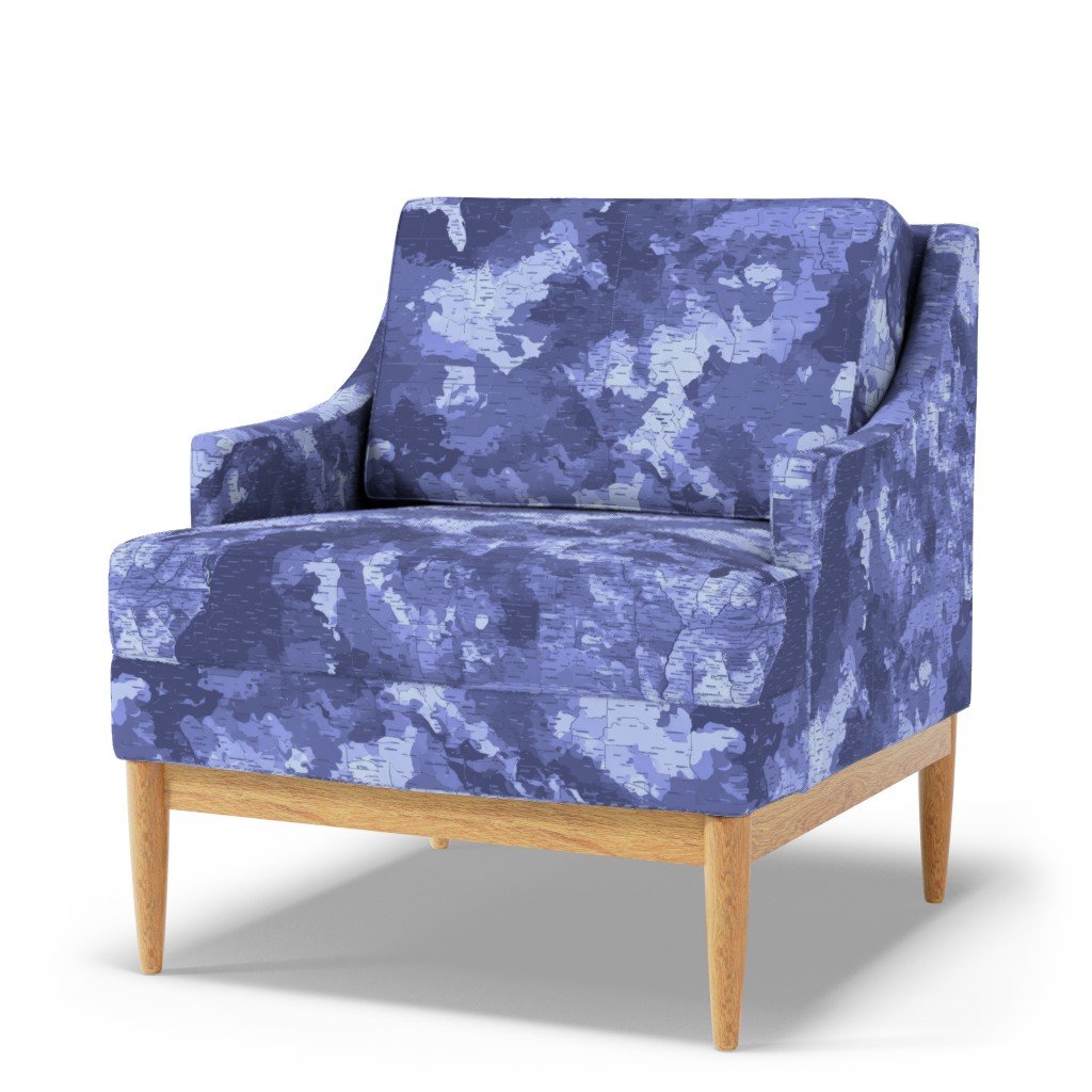 USA State Outline Navy Camouflage Repeat Fabric bold fabric