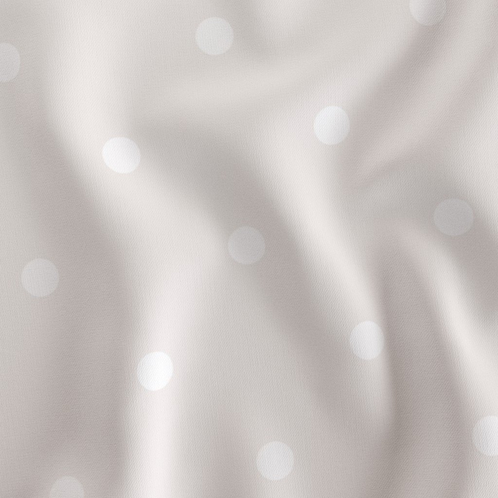 6 Inch Bone White Polka Dot Pattern Fabric geometric fabric