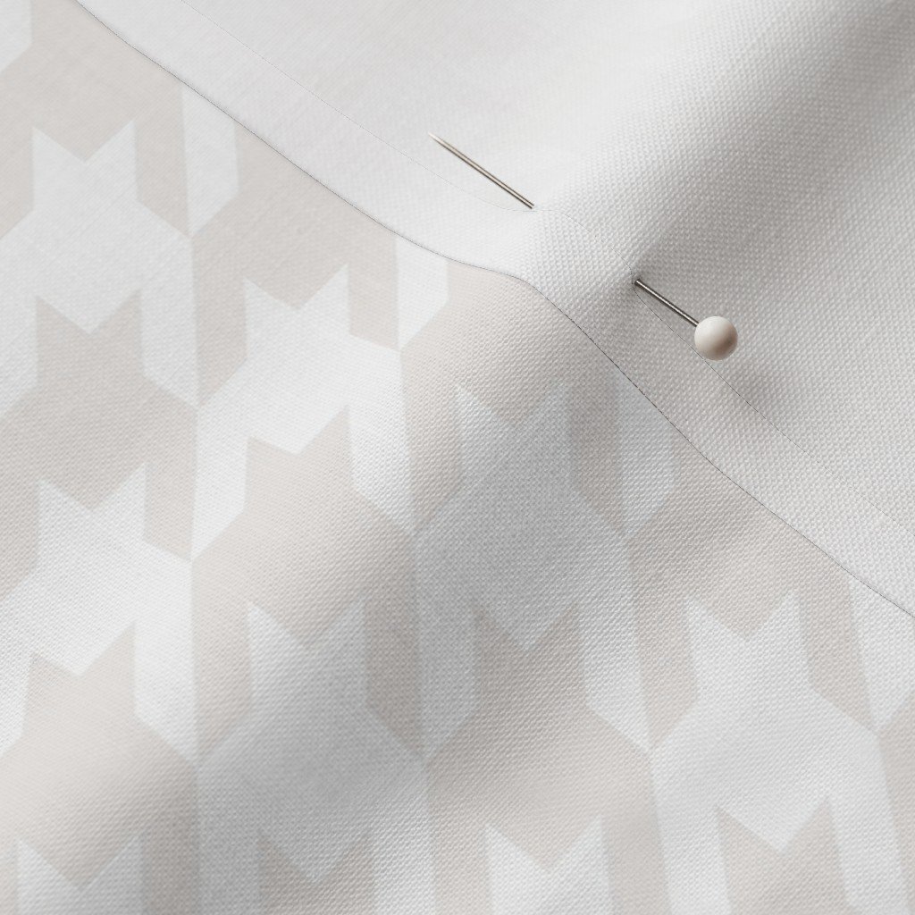 Bone White Houndstooth Check Pattern Fabric fabric fabric