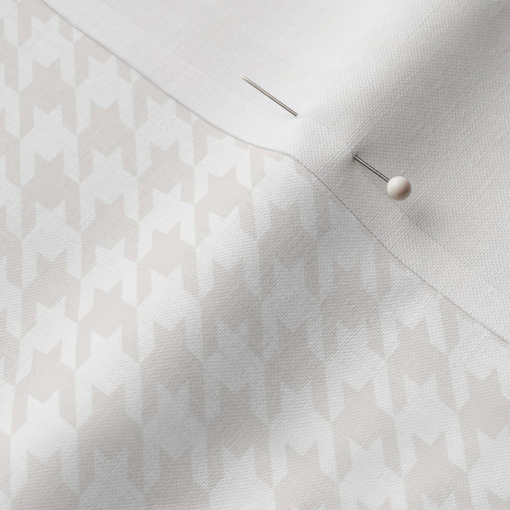 Small Bone White Houndstooth Check Pattern Fabric geometric fabric
