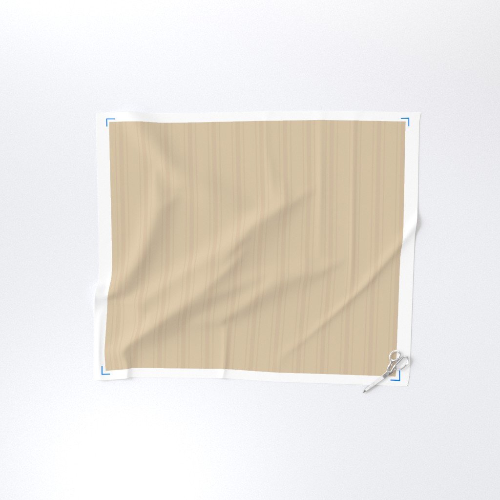Tonal Warm Beige Tailored Ticking Stripe Cottage Farmhouse Wide Strip Fabric country style fabric