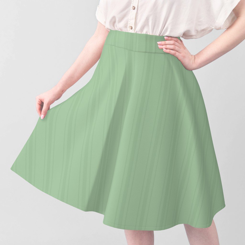 Tonal Fresh Green Tailored Ticking Stripe Cottage Farmhouse Wide Stri Fabric green stripe fabric