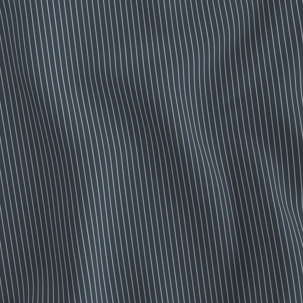 Classic White Pinstripe on Charcoal Gray Office Stripe Pattern Fabric office fabric fabric