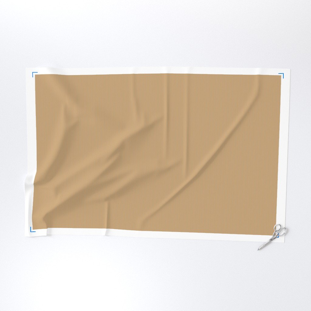 Classic White Pinstripe on Camel Tan Office Stripe Pattern Fabric tan and white fabric