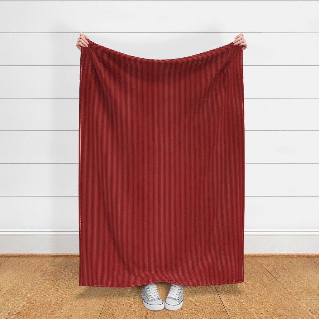 Classic White Pinstripe on Deep Red Office Stripe Pattern Fabric red and white fabric