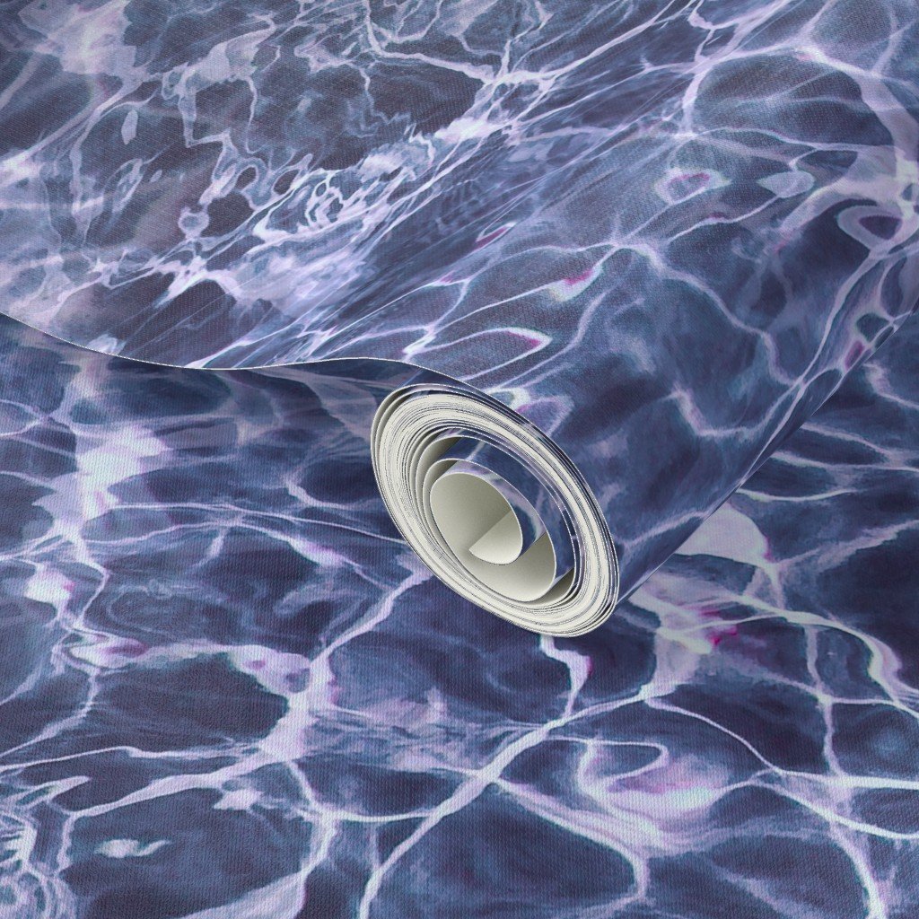 Croatia Vis Island Violet Blue Water Ripples Interior Collection Design Collection design wallpaper
