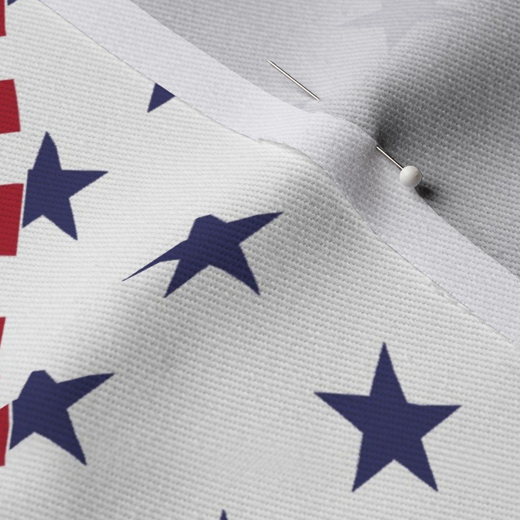 USA Americana Patchwork Red White & Blue Quilt Patterns Fabric independence day fabric