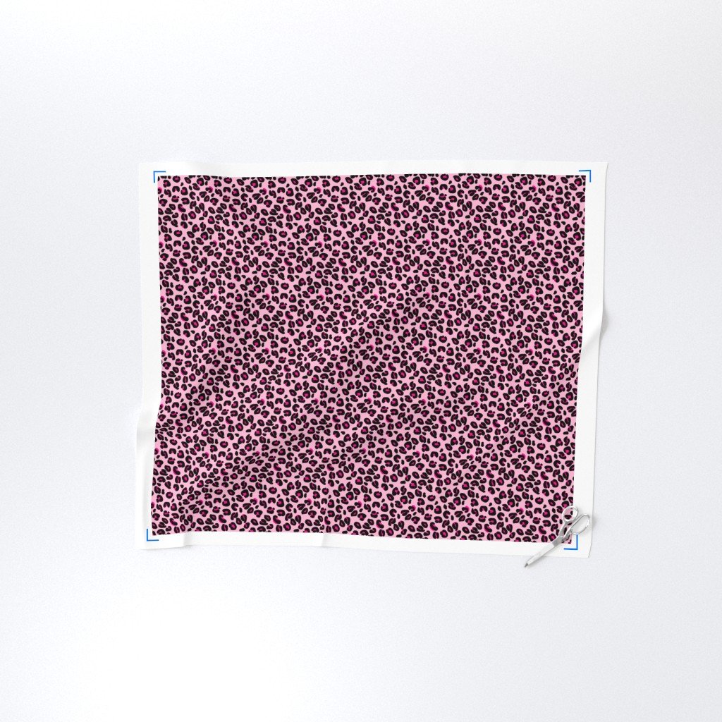 Leopard Spots Pink Fabric big cat fabric