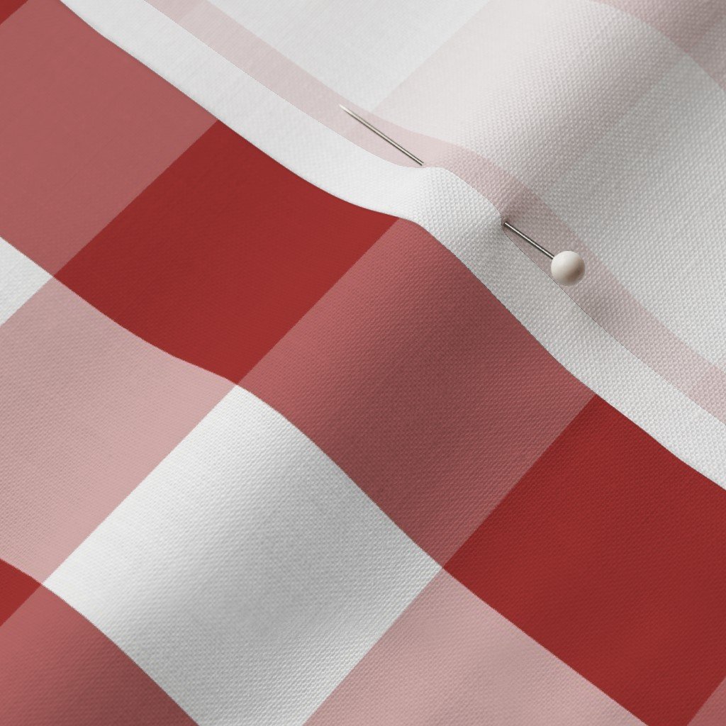 Aurora Red Gingham Check Pattern Design Collection Design Collection gingham check fabric