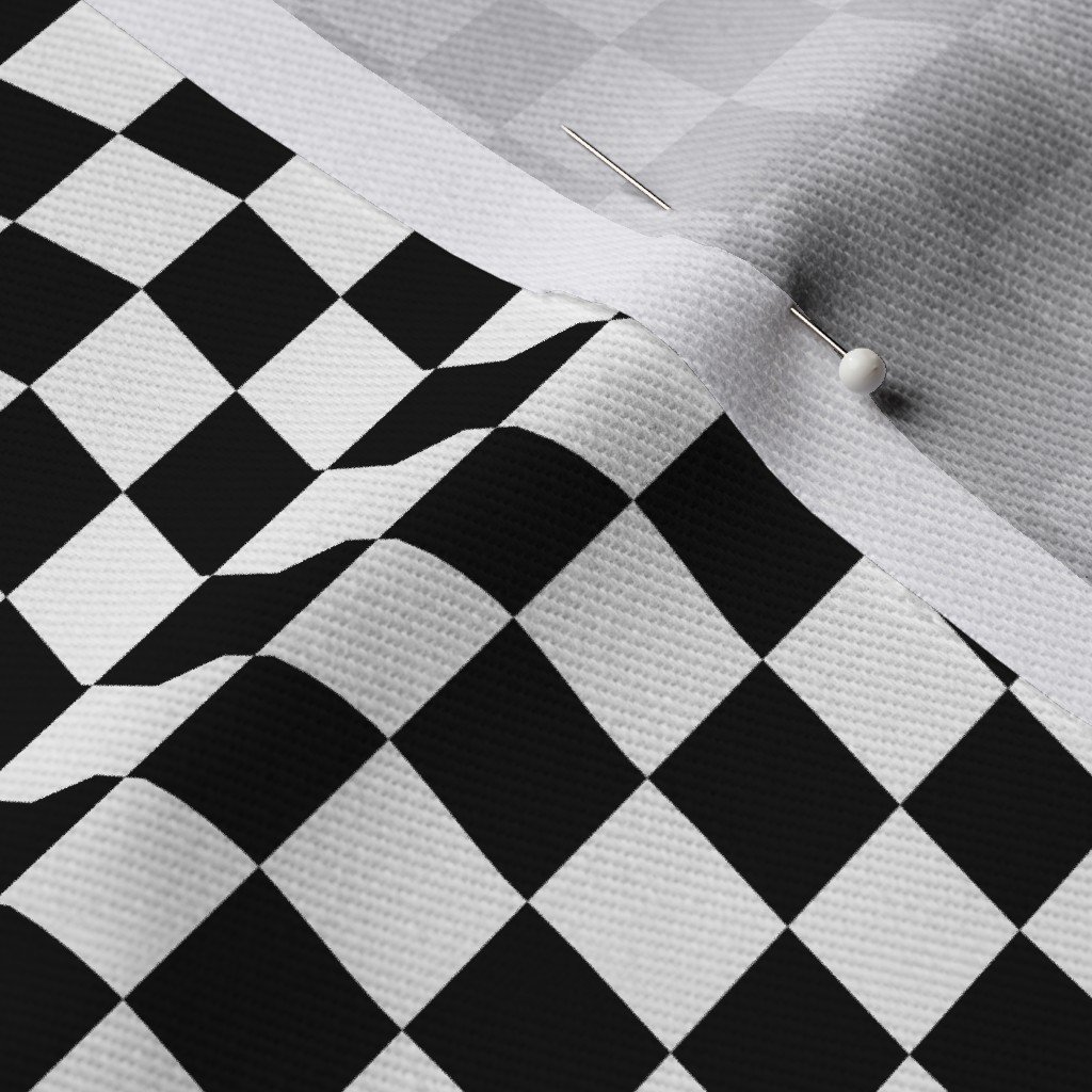 Black and White Checkerboard 1/2 inch-Check Fabric gingham check fabric