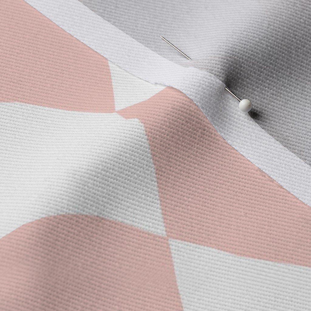 Pink Rosebud Small Modern Diamond Pattern Fabric modern pink pattern fabric