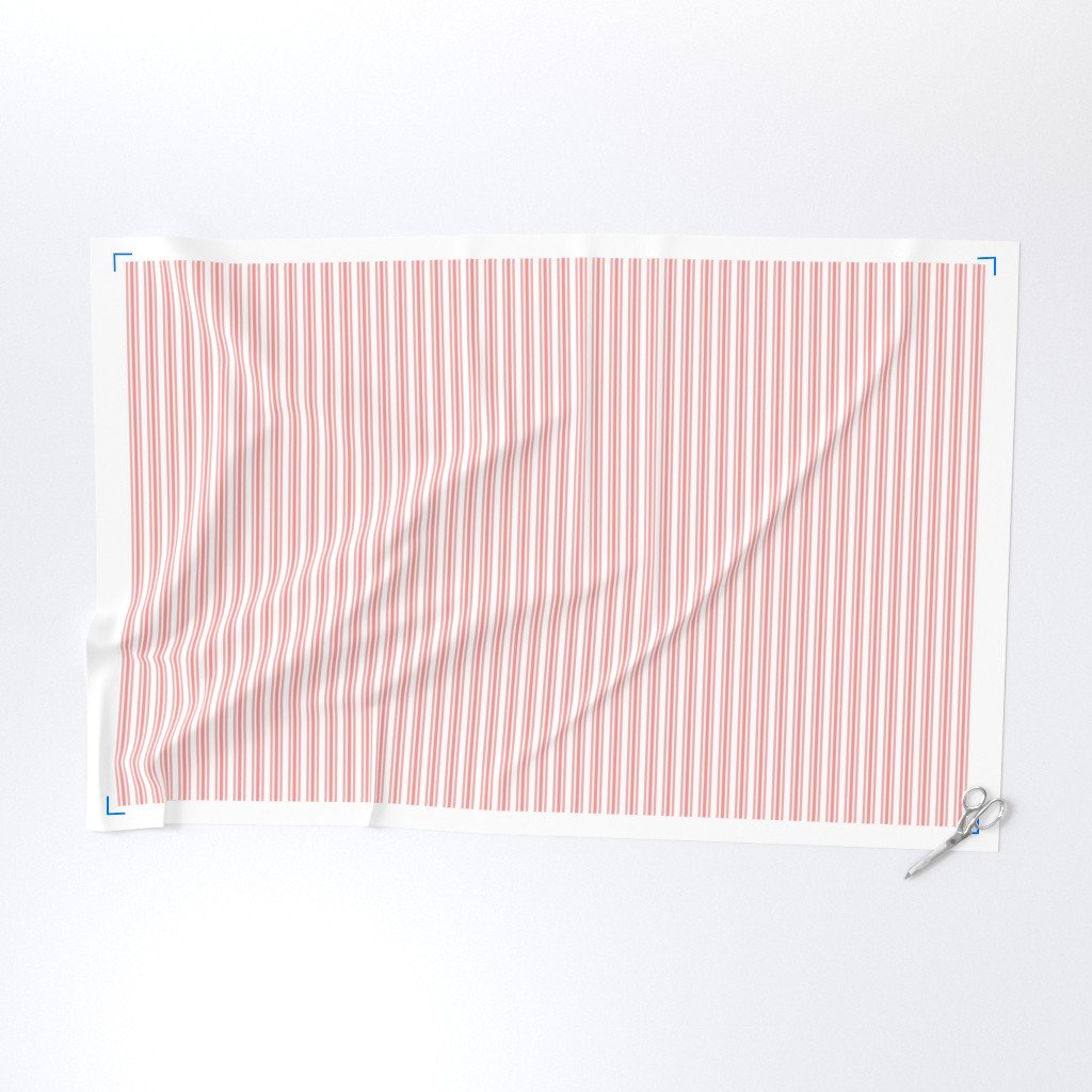 Trendy Large Coral Rose Pastel Coral French Mattress Ticking Double Fabric coral pastel fabric