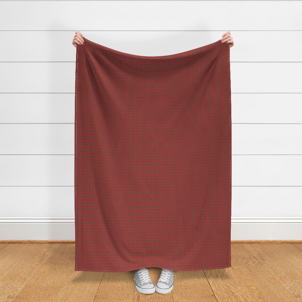 Christmas Berry Red and Green Tartan with Beige and White Lines Fabric christmas berry red fabric