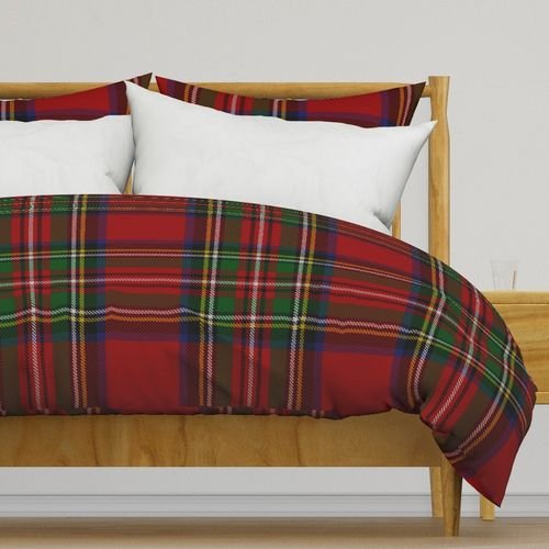 Royal Stewart Tartan Clan Plaid Interior Collection Design Collection stewart plaid duvet cover design