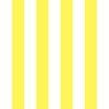 Lemon Yellow 2 inch Wide Cabana Stripes