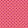 Royal Blue Polka Dots on Salmon