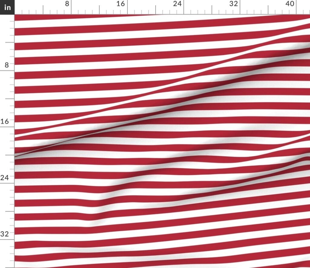 USA Flag Red and White Stripes Fabric design