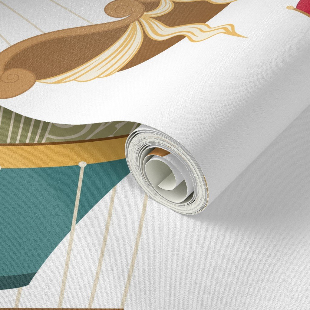 Vintage Ornamental Brocade Hot Air Helium Balloons Wallpaper hot air wallpaper