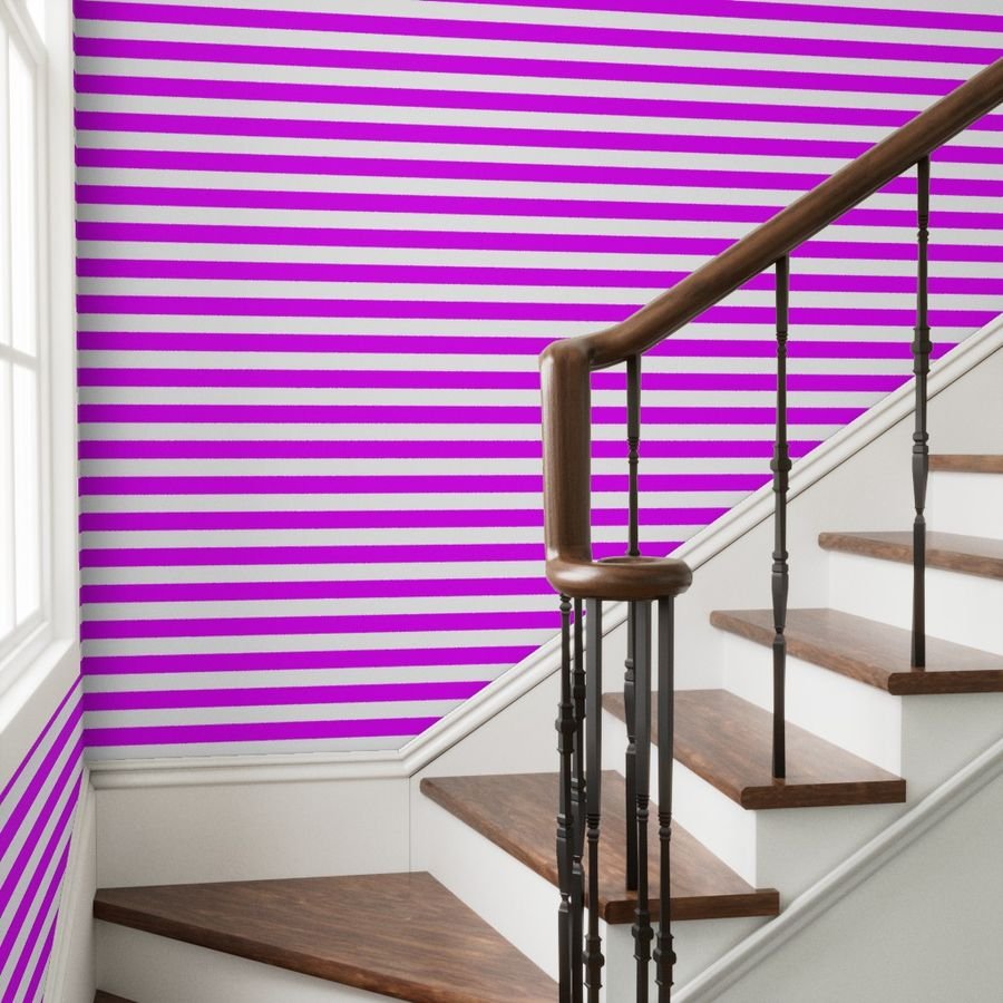 Orlando Orchid Pink Horizontal Tent Stripes Florida Colors of the Wallpaper orlando orchid strip wallpaper