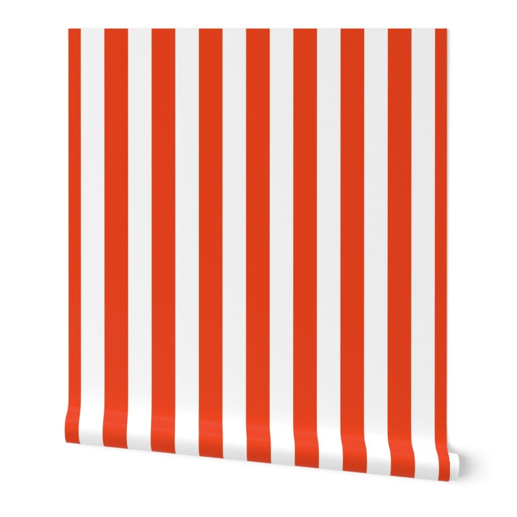 Citrus Orange Vertical Tent Stripes Florida Colors of the Sunshine Wallpaper florida citrus wallpaper