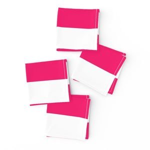 Florida Flamingo Pink Horizontal Tent Stripes Florida Colors of the Interior Collection Home Decor Collection florida pink napkins design