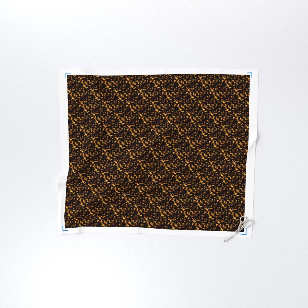 Micro Gold and and Brown Tortoisehell Seamless Repeat Pattern Fabric tortoise pattern fabric
