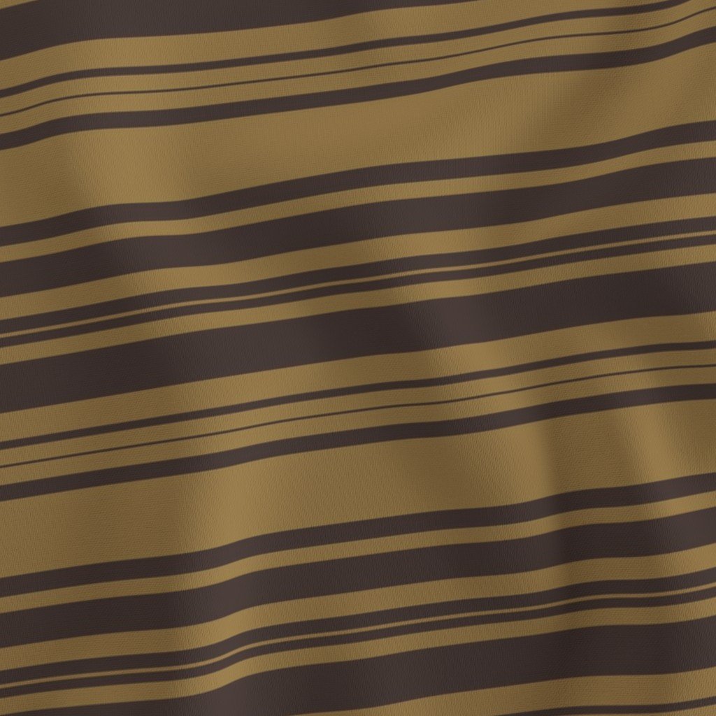 Louis Brown and Tan Dog Coordinate Horizontal Stripes Print Fabric louis dog fabric