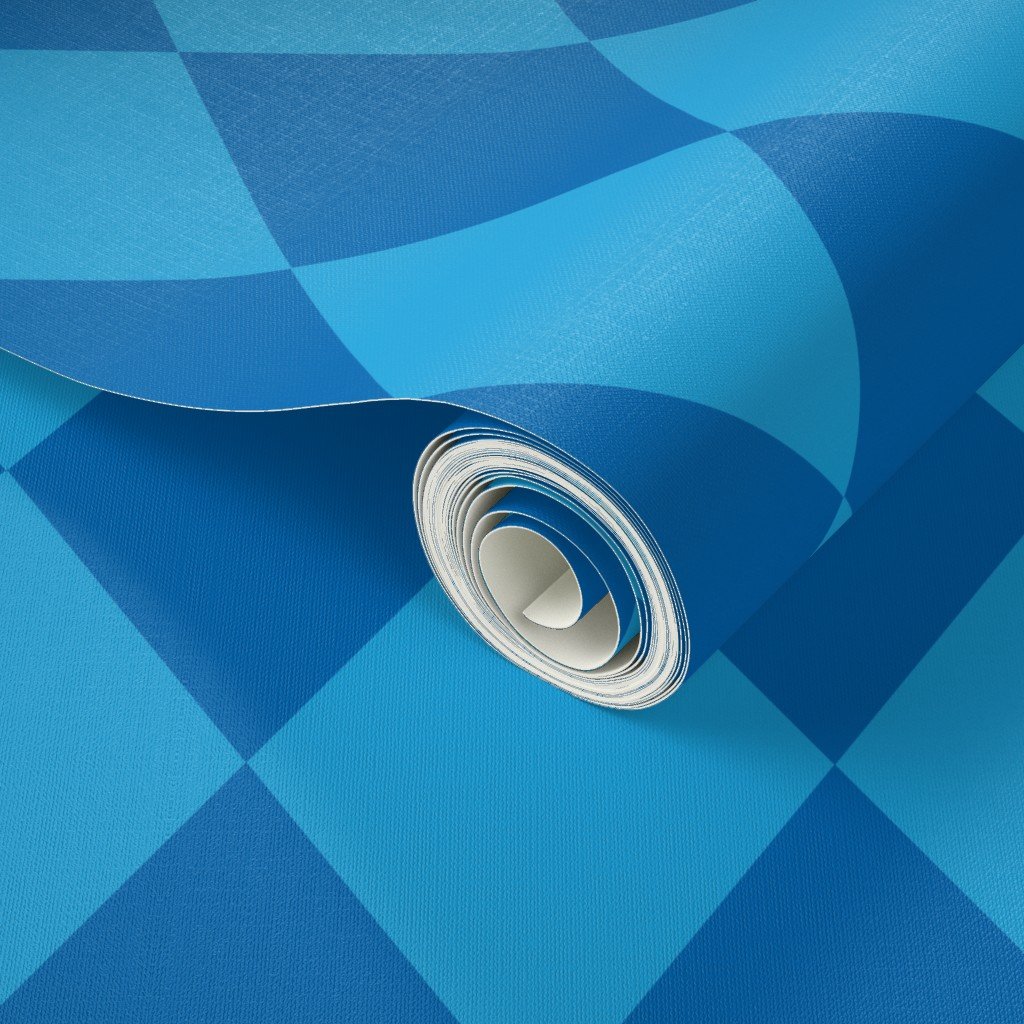Oktoberfest 5 inch Bavarian Beer House Blue and Dark Blue Large Wallpaper beer houses wallpaper