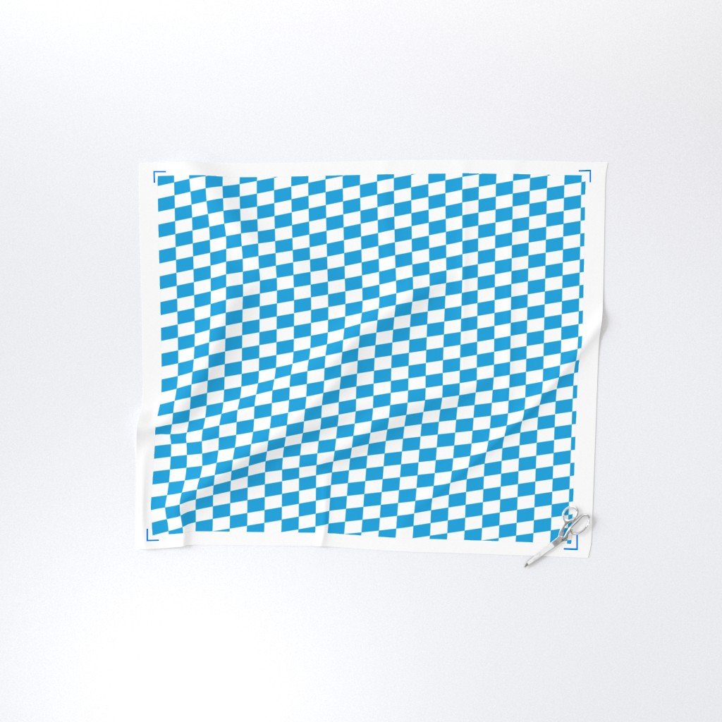 Oktoberfest Bavarian Beer Festival Blue and White Medium Diagonal Fabric blue and white fabric