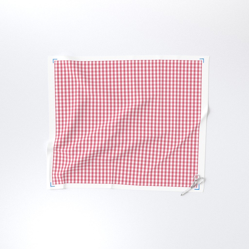 1/2 inch Nantucket Red Gingham Check Plaid Pattern Fabric red sails fabric