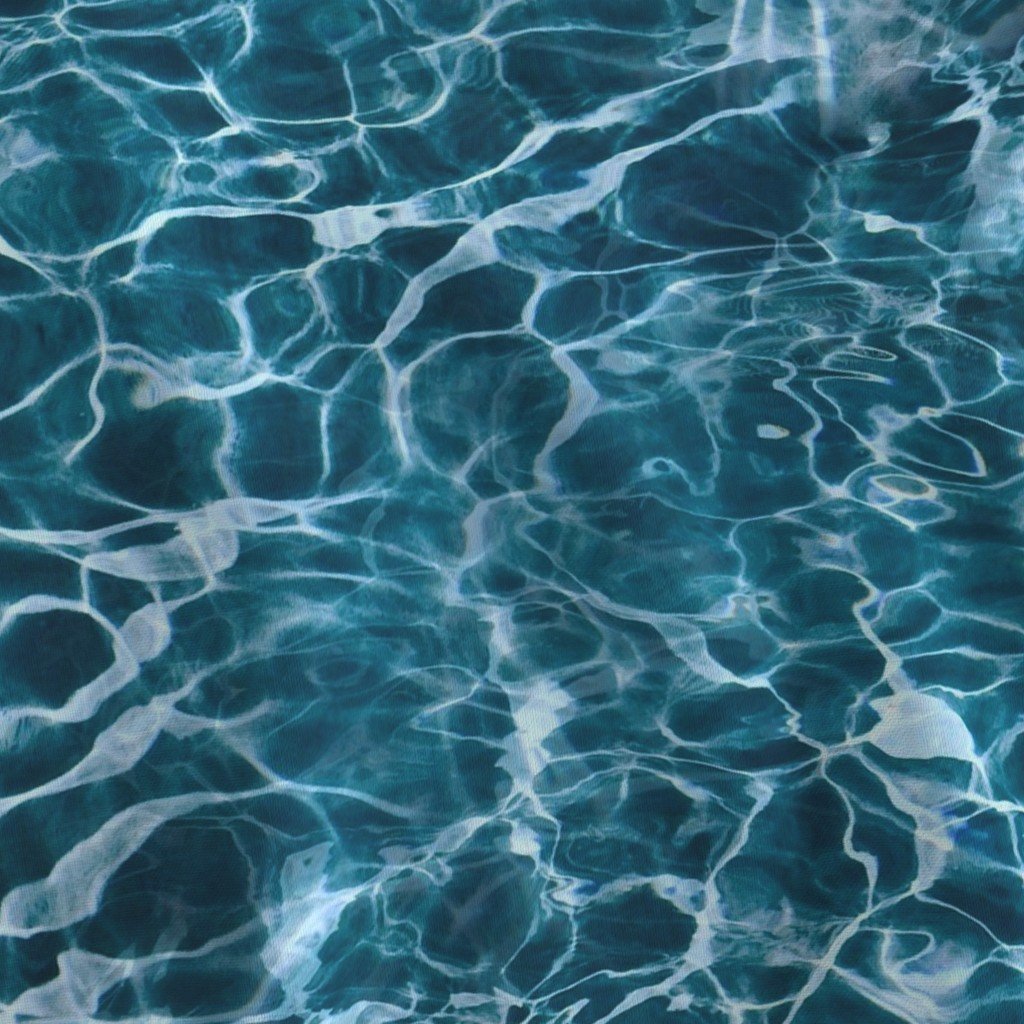 Teal Ripples in Wavy Water Fabric water ripples fabric