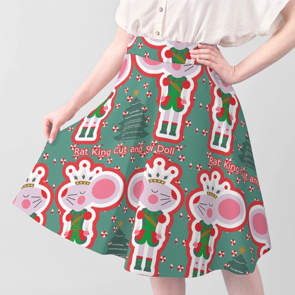 Rat King Cut and Sew Nutcracker Doll Cut and Sew Holiday Project Fabric christmas project fabric
