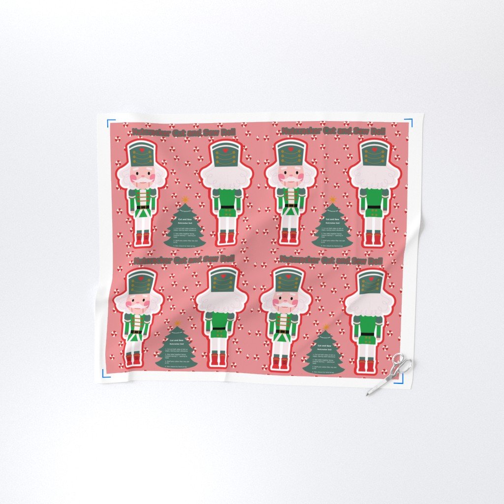Nutcracker Prince Cut and Sew Doll Christmas Nutcracker Decoration Pr cut sew nutcracker fabric