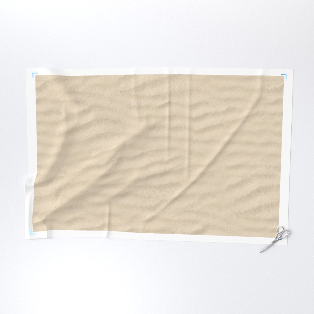 Golden Beach Sand Photo Effect Faux Sand Fabric golden sand fabric